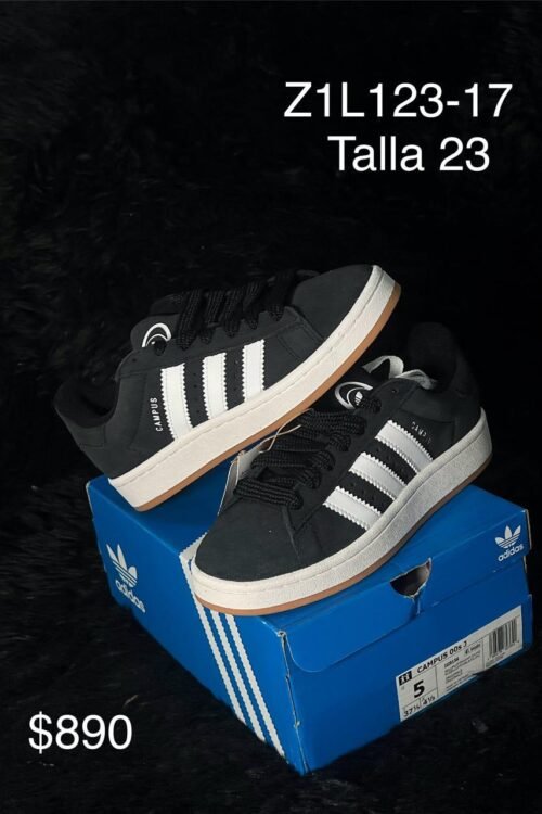 Tenis Adidas Campus 00s negro talla 23 MX en su caja