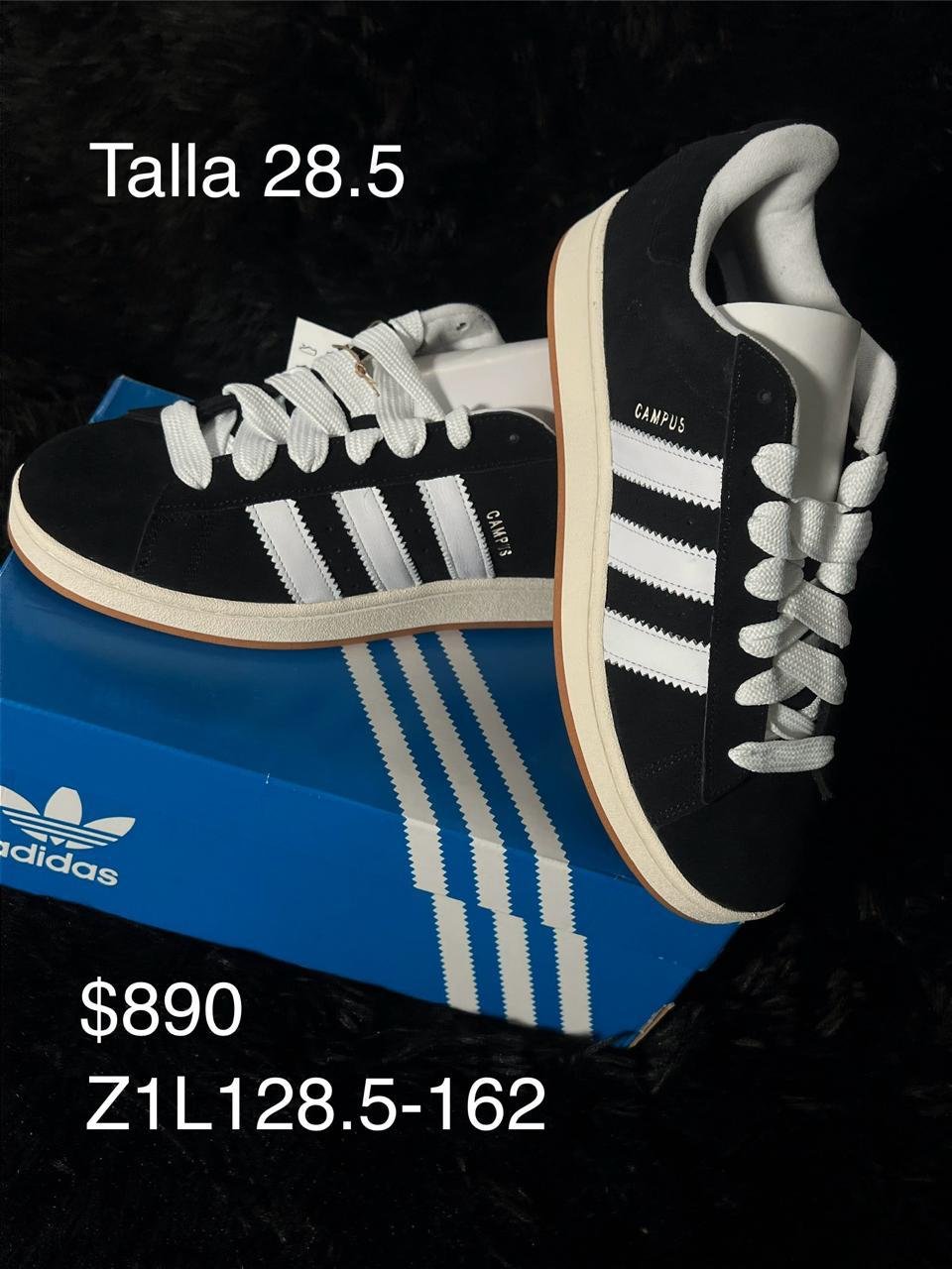 Tenis Adidas Campus 00s negro talla 28.5 MX en su caja