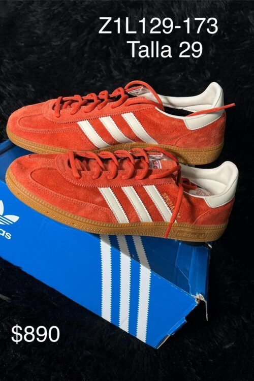 Tenis Adidas Handball Spezial naranja talla 29 MX en su caja