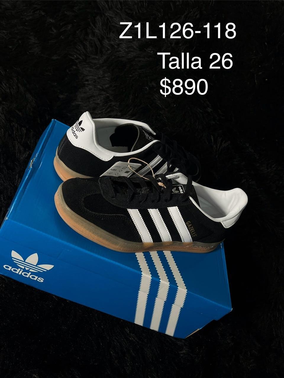 Tenis Adidas Samba negro talla 26 MX en su caja