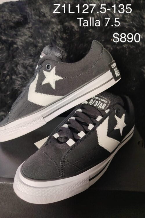 Tenis Converse Star Player 76 gris oxford talla 27.5 MX en su caja
