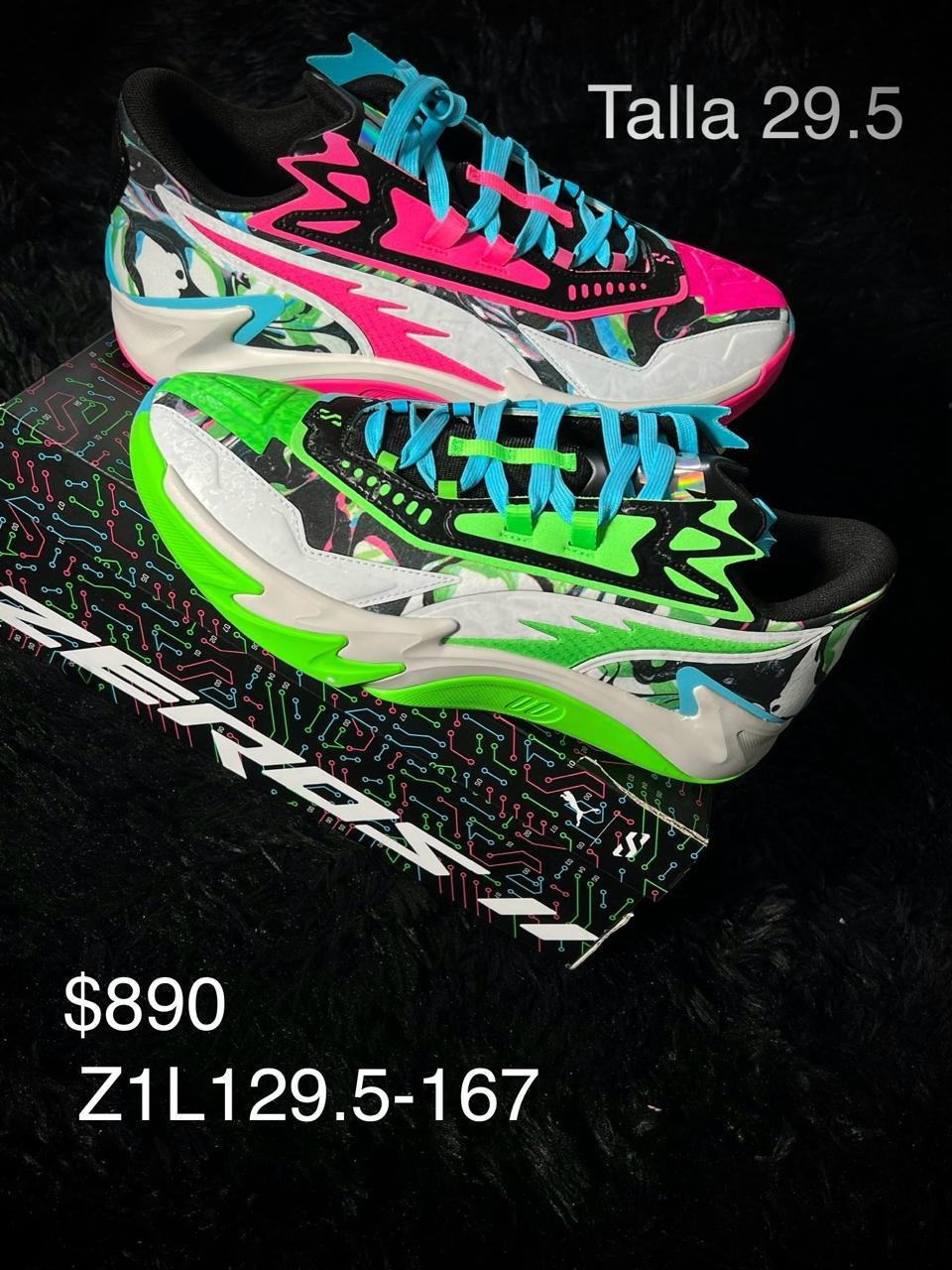 Tenis Puma Scoot Zeros II multicolor talla 29.5 MX en su caja
