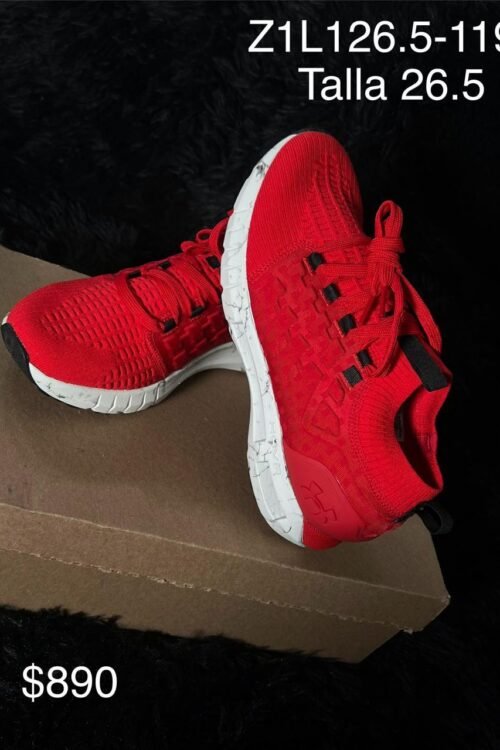 Tenis Under Armour HOVR rojo talla 26.5 MX en su caja