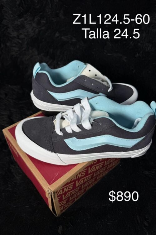 Tenis Vans Knu Skool azul marino con azul cielo talla 24.5 MX en su caja
